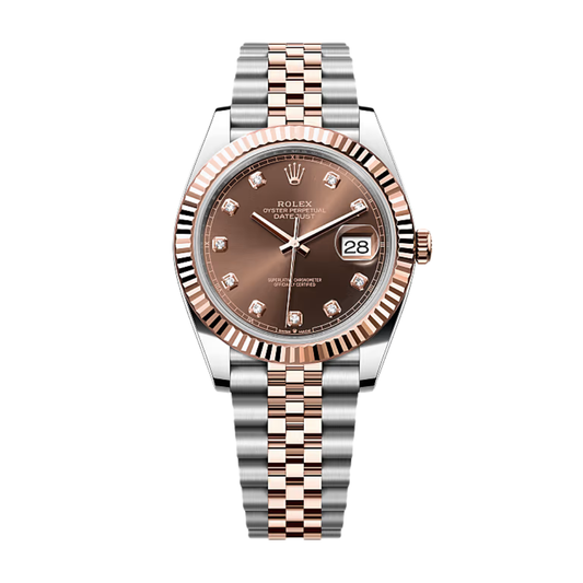 Rolex Datejust 41 – Brown Dial with Diamanten