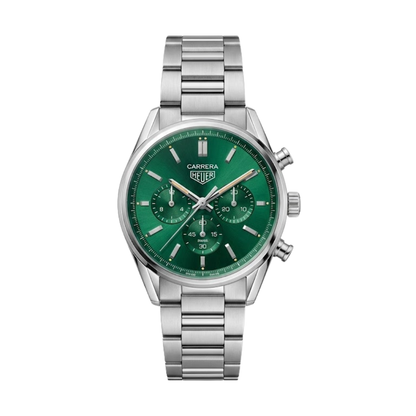 TAG Heuer Carrera Chronograph – Emerald Green – Stainless Steel Bracelet